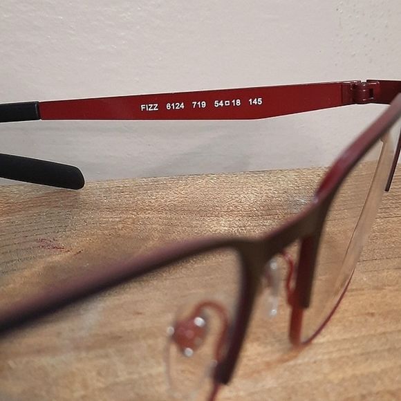 3 PC BUNDLE, prescription-ready eyeglass frame + case/cloth NEW glasses, Metal - Picture 7 of 8